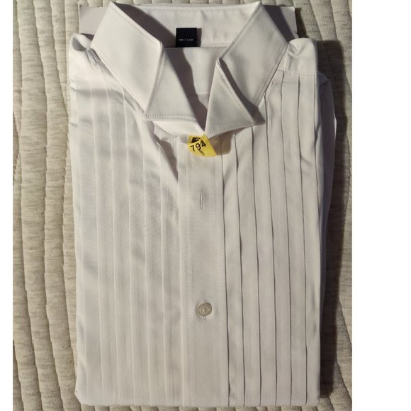 Joseph & Feiss Ruffled Tuxedo Shirt 16.5 - 34/35 - Picture 1 of 3